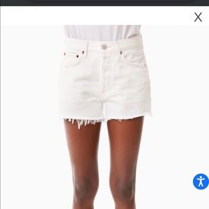 Agolde Parker vintage shorts in white